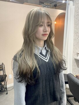 ラニヘアサロン(lani hair salon) ミルクティーベージュ×透け感ブラウン