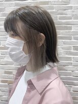 ソワン ドゥ ブレス 立花店(soin de brace) インナーカラー×デザインカラー×外ハネボブ/小顔【高嶋仰】