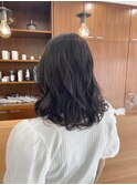グレージュ/巻き髪/レイヤーボブ