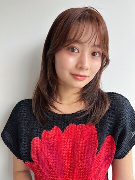 フリティ 大阪西梅田店(friity) オリーブベージュショートミニボブグレージュブリーチレイヤー