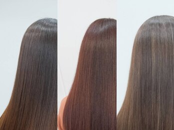 アーシェ 横浜店(A'SHE)の写真/つるんっとまとまる美髪に*今までの縮毛との違いを実感◎【弱酸性縮毛矯正カット+フローディアTr¥13000~】