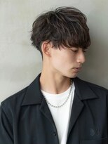 ハバナ 渋谷(HAVANA) アッシュブラックマッシュパーマ刈り上げツーブロック