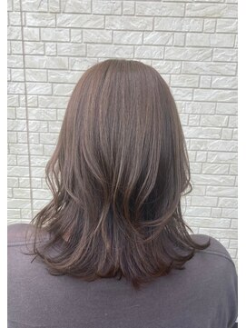 プランタン ラヴィ(printemps LaVie) 20代30代ブリーチなし大人可愛いゆるふわダークグレージュ