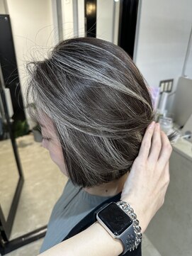 エトラ 渋谷店(etora) 小顔 ネビージュ グレージュハイライトカラー◎