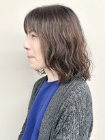 モリオ(morio)&nbsp;＊くせ毛カットふわふわボブディナチュラルパーマボブ30代40代1