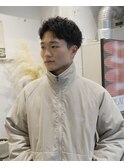大人パーマ/メンズショート/ピンパーマ 天神/大名