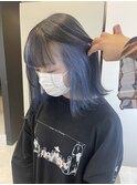 ブルーカラー/ケアブリーチルーツカラーアンブレラカラー
