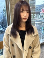 オルセン(OLSEN)&nbsp;ピンクカラー/ピンクブラウン/レイヤーカット