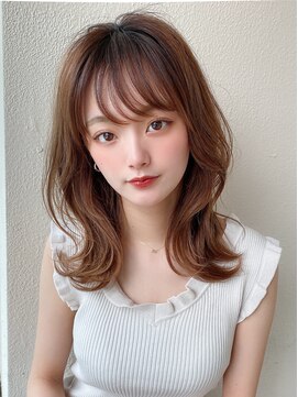 アフロートフクオカ(AFLOAT FUKUOKA) 【福岡初出店☆AFLOAT 福岡】小顔前髪ありくびれレイヤーカット