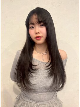 ポイントファイブバイソレイユ 小松店.5 by SOLEIL) ロング前髪ありトレンドレイヤーカット