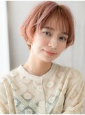 □アプリコットオレンジ抜け感くせ毛風ショート416上尾20代30代