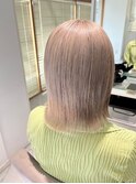 前髪ハイトーンカラーケアブリーチダブルカラー