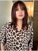 諒】ハッシュカットウルフカットレイヤーカットフェイスレイヤー