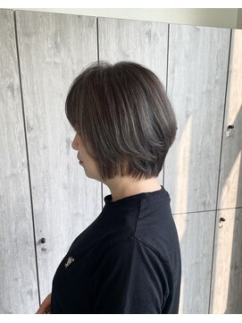 ヘアーリゾートノーブル(Hair Resort Noble) ショート×白髪ぼかしハイライト