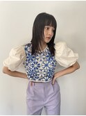 《SAYAKA》ぱつっとhair × 顔まわりレイヤー