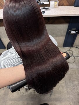 ペイププロドアイコン 博多(Peyp prod ICON) ブリーチなしカラー バーガンディレッドピンクラベンダー SAKI