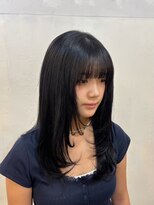 ファルベ(Farbe)&nbsp;黒髪カタログ/オリーブグレー/小顔に見せるヘア/ココアベージュ