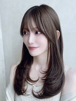 エインアンリー 明治神宮前(AIN.ANLY.) 透明感カラーレイヤーカット前髪カット小顔カット顔周りカット