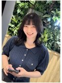 レイヤー／縮毛矯正/暗めカラー/グレージュ/noah ecle西岡