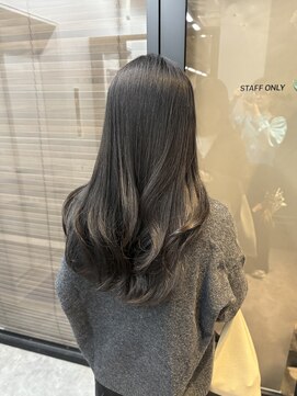 ヌープヘアーアイス(NUUP.hair ici) 大人可愛い大人美人くすみカラーアッシュオリーブベージュ