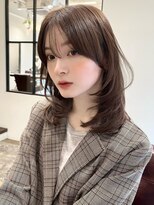 ローネス(LONESS) 内巻きで簡単ミディアムレイヤー×赤みの無いまろやかグレージュ