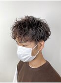 メンズパーマ/ナチュラルマッシュ/ツイスパ/伏見桃山パーマ