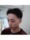 オールバックパーマ