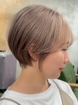 ハーシーバイアポロ 相模大野(HERSHE by apollo) xカット//ホワイトグレージュ/レイヤーカット/チェリーブラウン