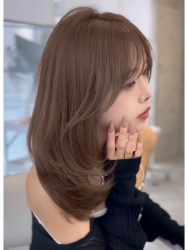 アイシー 表参道(ICY) 【伸ばしかけOK】扱いやすいレイヤーカット&透明感モテカラー
