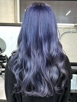 ハロ(Halo)&nbsp;ブルーラベンダー/ハイトーンロング/ブリーチ/韓国