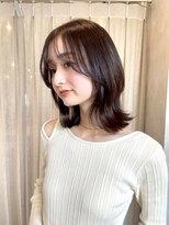 フィエルウメダ(Fier umeda) /髪質改善極みカラー/レイヤーカット/モカブラウン