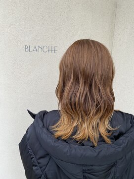 ブランシェ ヘアデザイン(BLANCHE hair design) グラデーション×ベージュ