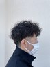 【パーマ】【メンズお得セット】カット＋パーマ+眉毛カット￥15200