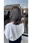 20代30代大人可愛いダブルカラーアッシュグレージュ
