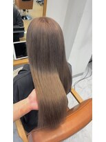 ユニ バイ マグ 長野店(Uni.by Mag)&nbsp;" 透け感抜群" ダブルカラー ミルクティーピンクベージュ