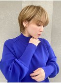 ハンサムショート/丸みショートボブ/20代30代40代50代/顔周り