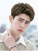 メンズ眉毛ニュアンスパーマメンズカットヘッドスパ銀座
