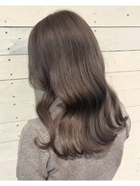 ルノン フィージュ(LUNON fieju)&nbsp;黒髪クラゲヘアーオリーブグレー小顔ココアベージュ