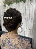 パーティーヘアアップスタイル［博多美容室］