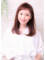 ソア 武蔵小杉(SOAR) ピンクカラーナチュラルカラーグラボブナチュラルストレート