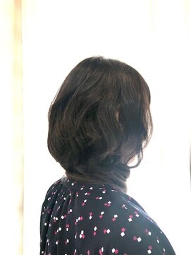 クオリス 上福岡店(QUALIS) 無造作パーマ/ミディアム/デジタルパーマ/透け感/ダークアッシュ