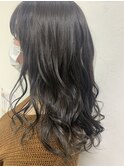 グレージュハイライトカラー