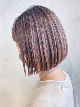 アイティーバイアルバム 松戸店(IT by ALBUM) ラベンダーベージュミニボブ_ミニウルフテラコッタ_ba318371