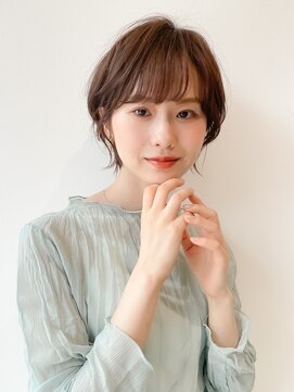 ハピネス 王寺店(Happiness) 大人可愛い 20代30代 ショートボブ 耳掛け