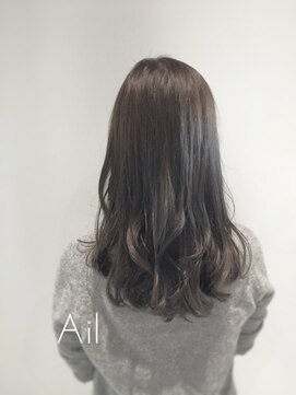 エイルミヤザキ(Ail Miyazaki) Ail style　ミルクティーアッシュグレージュ透明感カラー☆