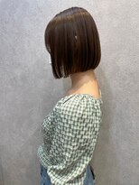 切りっぱなしボブ×マロンブラウン