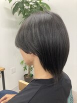 ラシル バイ レストプラス(racil by rest plus)&nbsp;ツヤのあるグレーカラーでおしゃれマッシュウルフ！