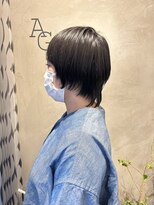 エニィ 池袋西口(Any) 黒髪/グレーベージュ/レイヤーロング/前髪パーマ/池袋/1