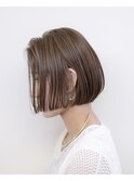 ベージュ#ダブルカラー#ボブ#ブリーチ#切りっぱなし#豊橋#豊川