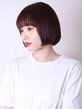 ヨファ ヘアー 芦屋店(YOFA hair) イメチェン前髪艶髪ショートボブ0904
